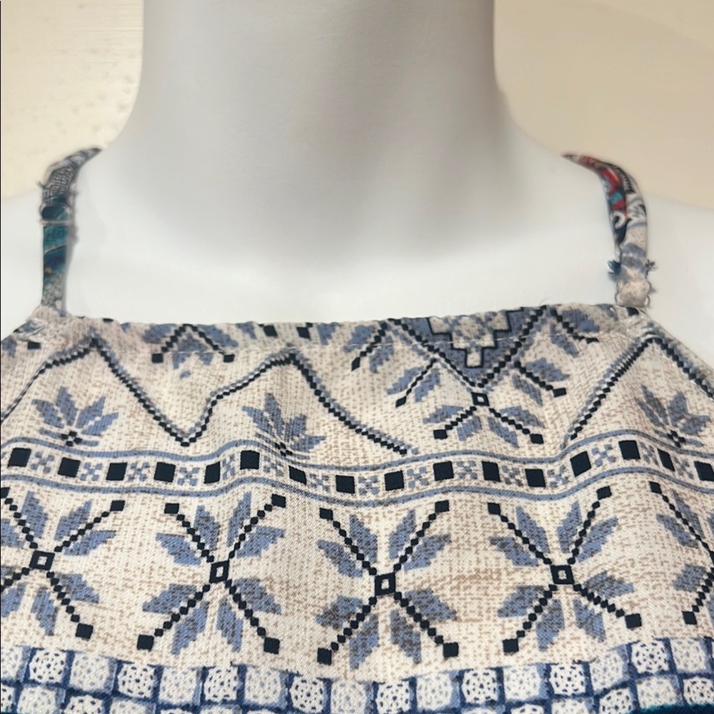 Multicolor Halter Neck Women's Top - Picture 5 of 7